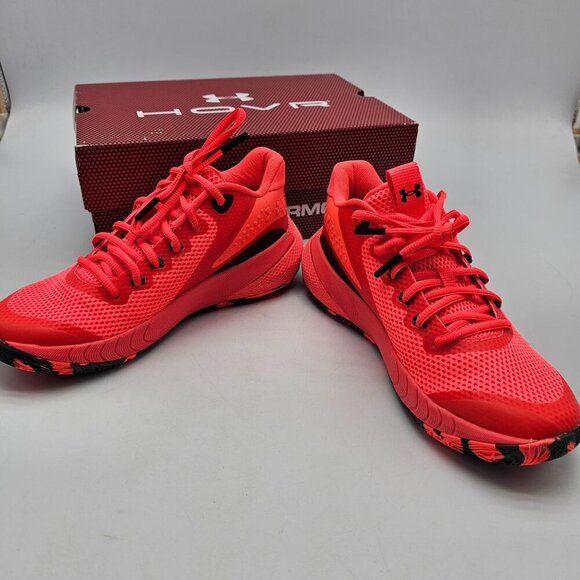 Under Armour Womens UA HOVR Breakthru Basketball Shoes Size 6 Orange Athletic Sn - Picture 2 of 6